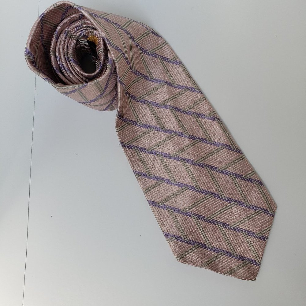 Men's Robert Talbott Dressy Pale Pink Patterned Silk Tie